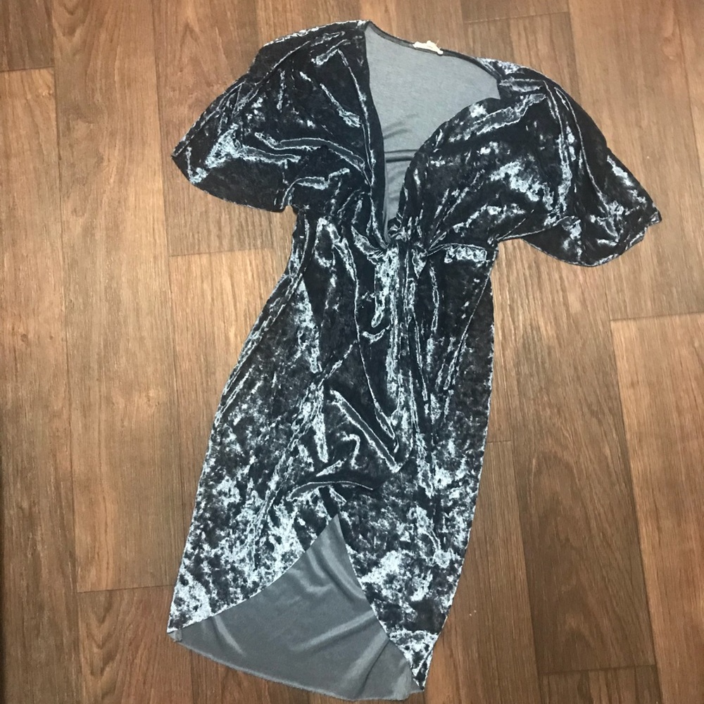 Velvet Wrap Dress
